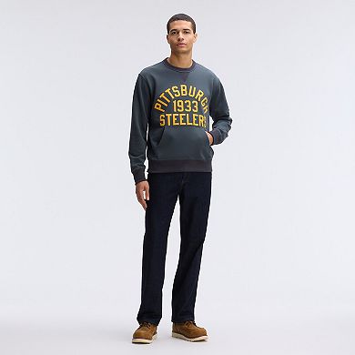 Fanatics Charcoal Pittsburgh Steelers IconicFleece Pocket Sweatshirt