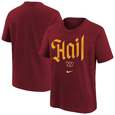Youth Nike Burgundy Washington Commanders Hail T-Shirt
