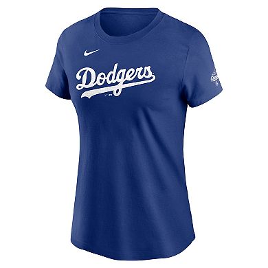 Women's Nike Teoscar Hernández Royal Los Angeles Dodgers 2025 World Series Champions Name & Number T-Shirt