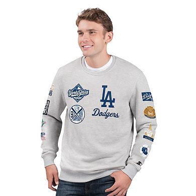 Men's Starter Heather Gray Los Angeles Dodgers 2025 World Series Champions Sweatshirt