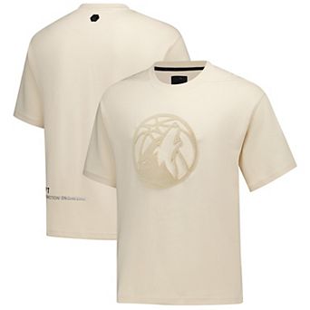 Men's Protege Cream Minnesota Timberwolves Eco-Poly Interlock Fashion Tonal T-Shirt