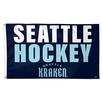WinCraft Seattle Kraken 3' x 5' Single-Sided Team Location Deluxe Flag