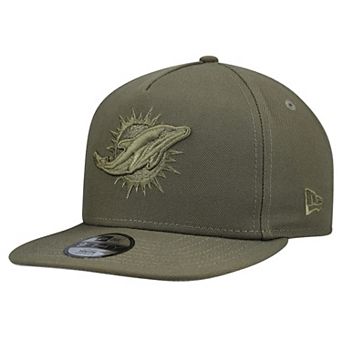 Youth New Era Olive Miami Dolphins Color Pack A-Frame 9FIFTY Snapback Hat