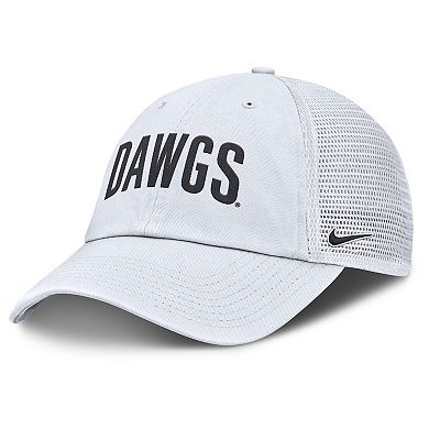 Men's Nike White Georgia Bulldogs Club Campus Trucker Adjustable Hat