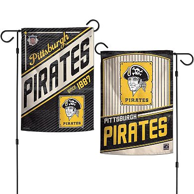 WinCraft Pittsburgh Pirates 12" x 18" Cooperstown Collection Double-Sided Garden Flag