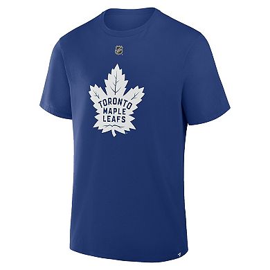 Men's Fanatics John Tavares Blue Toronto Maple Leafs Authentic Stack Name & Number T-Shirt
