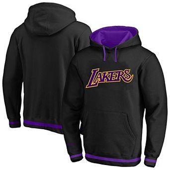 Men's Mitchell & Ness Black Los Angeles Lakers Hardwood Classics Big & Tall Hoodie