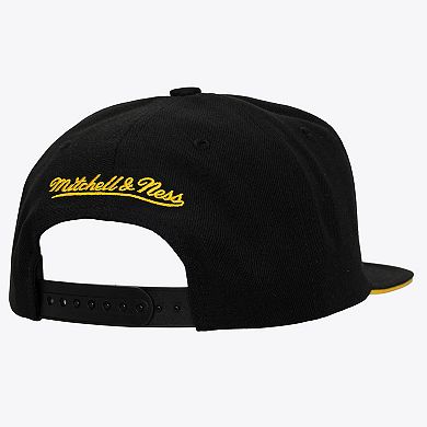 Men's Mitchell & Ness Gold/Black Boston Bruins Color Pop Snapback Hat