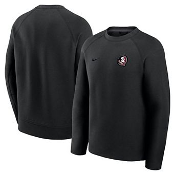 Men's Nike Black Florida State Seminoles Tech Fleece Raglan Sweatshirt