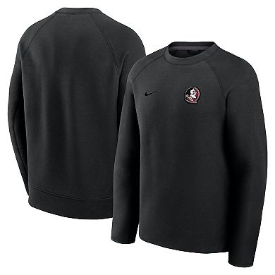 Men's Nike Black Florida State Seminoles Tech Fleece Raglan Sweatshirt