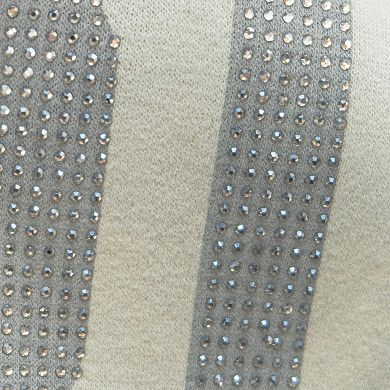 Women's Starter Khaki New Orleans Saints Rhinestone Relaxed Hoodie