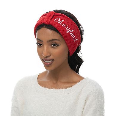 ZooZatz Maryland Terrapins Knit Bow Headband & Mittens Bundle