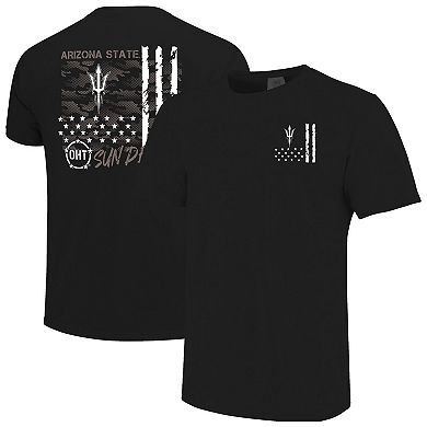Men's Black Arizona State Sun Devils Comfort Colors OHT Camo Overlay T-Shirt