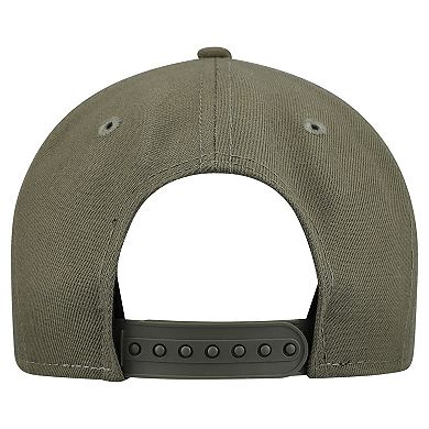 Youth New Era Olive New England Patriots Color Pack A-Frame 9FIFTY Snapback Hat