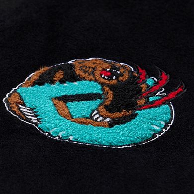 Men's Mitchell & Ness Black Memphis Grizzlies Hardwood Classics Nights Walk the Tunnel Full-Snap Varsity Jacket