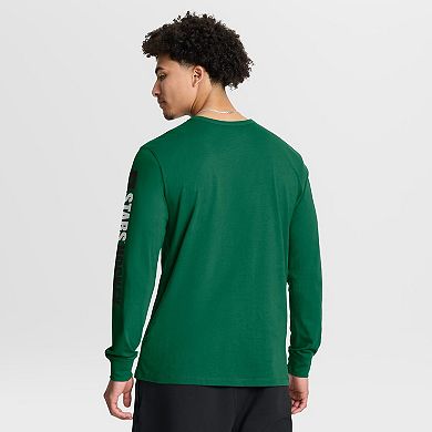 Men's Fanatics Kelly Green Dallas Stars Goal Crease Legacy Long Sleeve T-Shirt