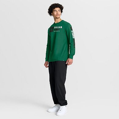 Men's Fanatics Kelly Green Dallas Stars Goal Crease Legacy Long Sleeve T-Shirt
