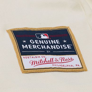 Women's Mitchell & Ness Cream Chicago Cubs Boyfriend Raglan T-Shirt