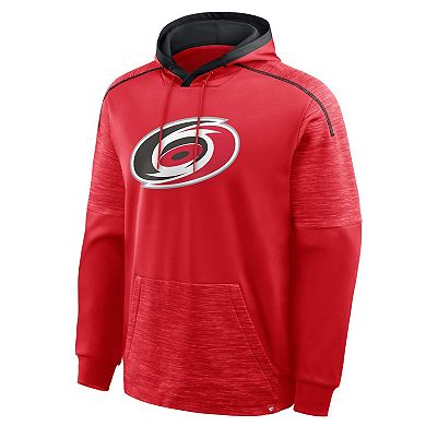 Men's Fanatics Red Carolina Hurricanes Goaltender Defender Pullover Hoodie