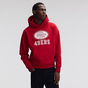 Fanatics Scarlet San Francisco 49ers IconicFleece Flocked Hoodie
