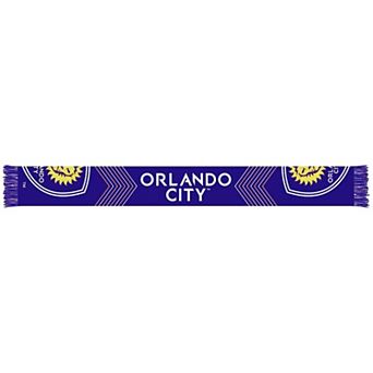 Purple Orlando City SC Split Crest Scarf