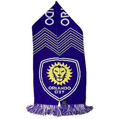 Purple Orlando City SC Split Crest Scarf