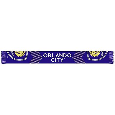 Purple Orlando City SC Split Crest Scarf