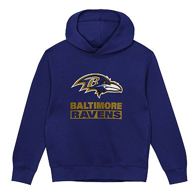 Toddler Outerstuff Purple Baltimore Ravens Back to Basics Hoodie