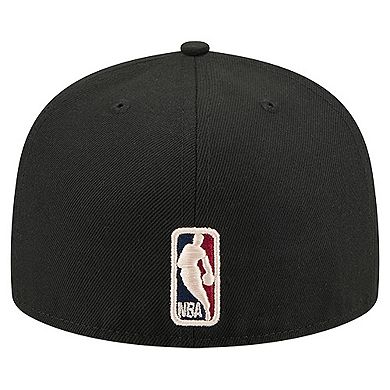 Men's New Era Black Chicago Bulls Core Logo 59FIFTY Fitted Hat