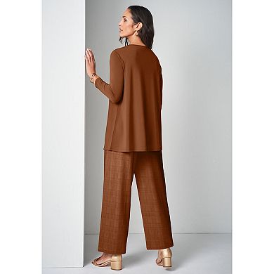 Jessica London Women's Plus Size Keyhole Tunic