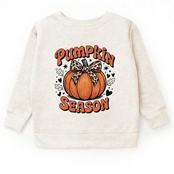 The Juniper Shop Coquette Pumpkin Season Leopard Youth Sweatshirt