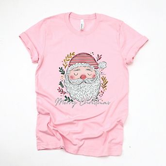 Merry Christmas Santa Stripes - Women's Short Sleeve Graphic T-Shirt