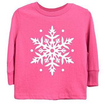 White Snowflake - Youth Long Sleeve Graphic T-Shirt