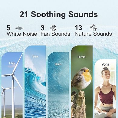 Night Light Alarm Bedroom Light Clock White Noise Sound Machine Alarm Clock With Hi-fi Sounds