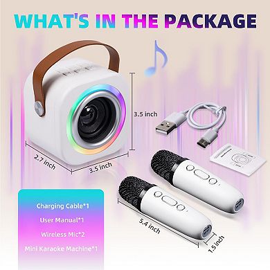 Mini Karaoke Machine Wireless Mics Singing Toys Birthday Gifts Ideas Ages Years Great Mini Karaoke