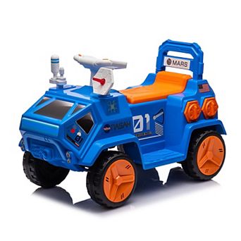Kids Ride On ATV, Toddler Electric Ride On Car with Rocket Sound, Music, Easy-Control Training Toy