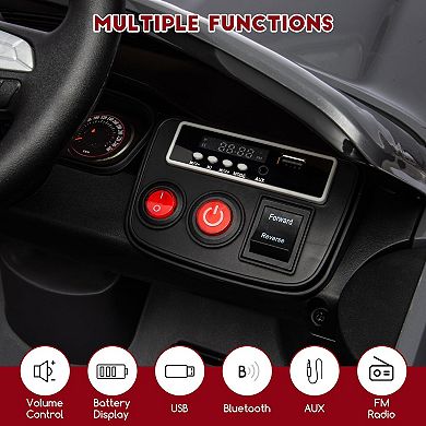 Licensed Dodge Challenger 12V Kids Ride-On Car, Electric Vehicle with Remote Control, LED Headlights