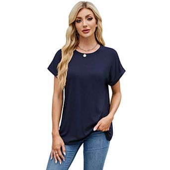Womens Summer Tops Spring Casual Dressy Workout Short Sleeve Trendy Fashion T Shirts