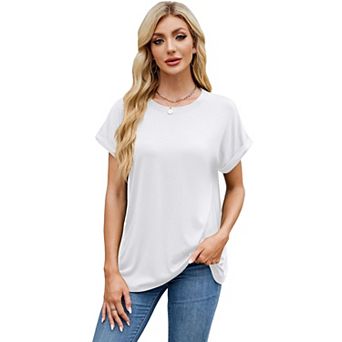 Womens Summer Tops Spring Casual Dressy Workout Short Sleeve Trendy Fashion T Shirts
