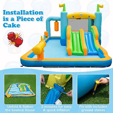 Giant Inflatable Water Slide for Kids Aged 3-10 Years (without Blower)