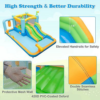 Giant Inflatable Water Slide for Kids Aged 3-10 Years (without Blower)