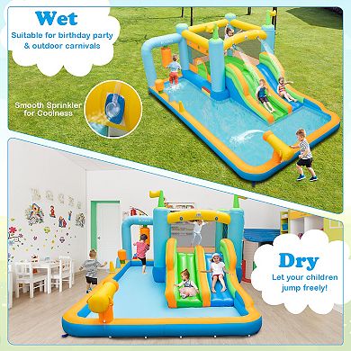 Giant Inflatable Water Slide for Kids Aged 3-10 Years (without Blower)