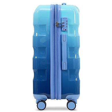 Whisen 3-Piece Luggage Set with 20"/24"/28" Hardshell Suitcases, TSA Lock & Expandable Design