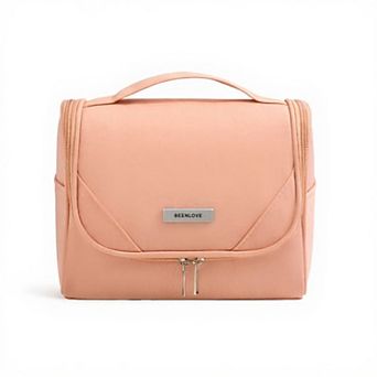 Hanging Toiletry Bag with Large Mesh Compartments and Built-In Hook Organizer