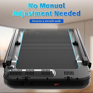 Whisen 2.5HP 3 in 1 Foldable Under Desk Treadmill with Incline, Remote Control and LED Display