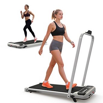 Whisen 2.5HP 3 in 1 Foldable Under Desk Treadmill with Incline, Remote Control and LED Display