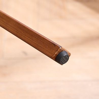 Unikome Bentwood Bar Stools 2-Pack Mid-Century Design with Curved Back and 360° Swivel