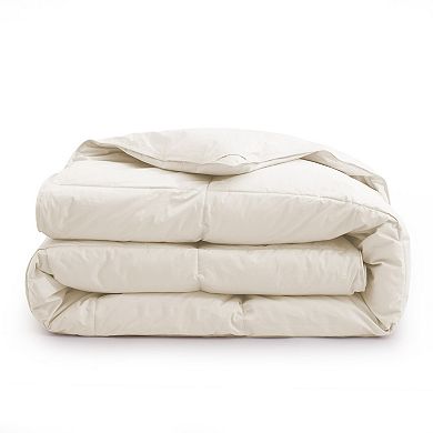 Unikome Made in Germany Medium Weight 100% Cotton Goose Down Feather Comforter for Luxurious Comfort