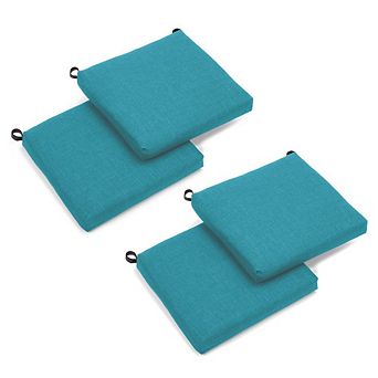 Blazing Needles,20-inch by 19-inch Solid Outdoor Spun Polyester Chair Cushion