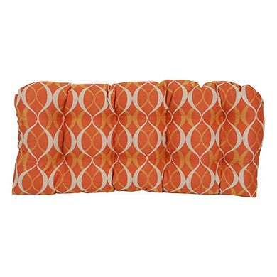 Blazing Needles,42-inch by 19-inch U-Shaped Premium Outdoor Tufted Settee/Bench Cushion